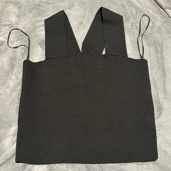Medium Black A.L.C Crop Top - Picture 1 of 2